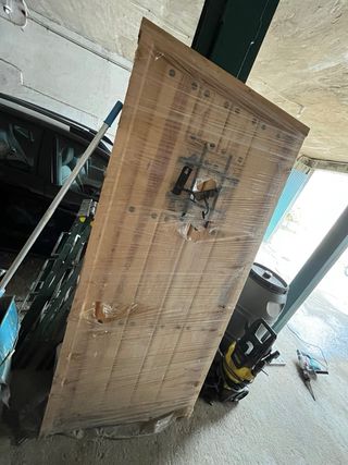 Puerta de madera nueva sin usar 2,07 mtrs x 88 cms