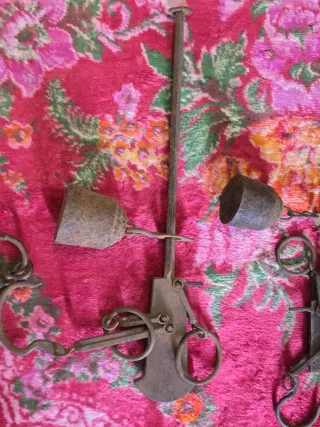 Lotto di 5 antiche bilance romane