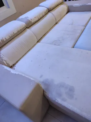 Sofá cama beige tela