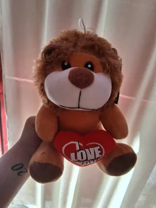 Peluche Leone con Cuore Love You