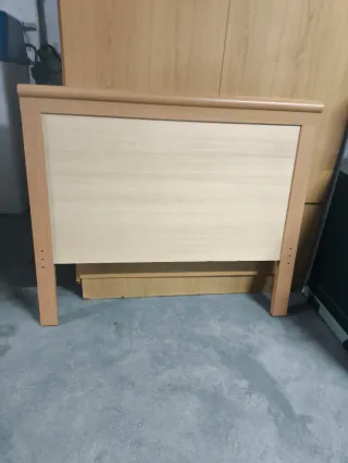 Dos cabeceros cama madera 90cm