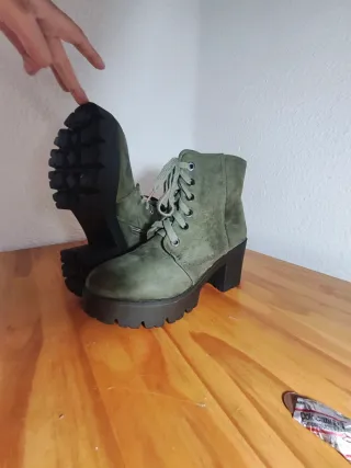Botines verdes mujer talla 39