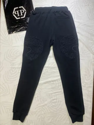 Tuta Philipp Plein M ricamo nero