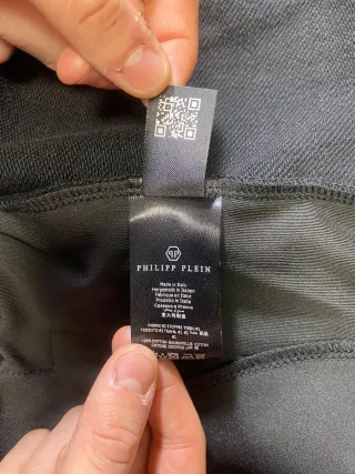 Tuta Philipp Plein M ricamo nero