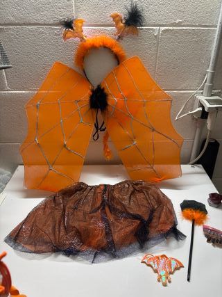 Costume pipistrello/streghetta bambina