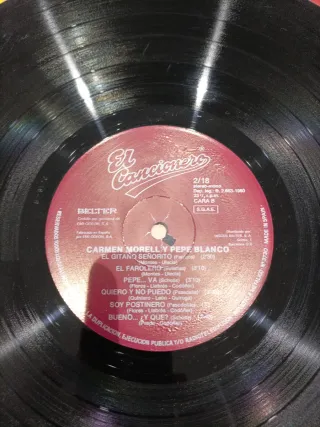 Disco Vinilo Carmen Morell y Pepe Blanco