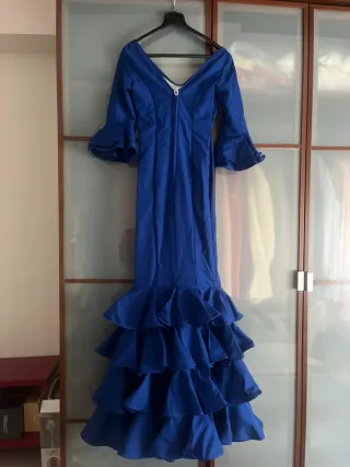Vestido Flamenca Azul Sin estrenar