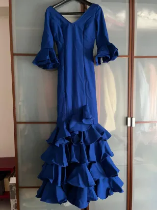 Vestido Flamenca Azul Sin estrenar