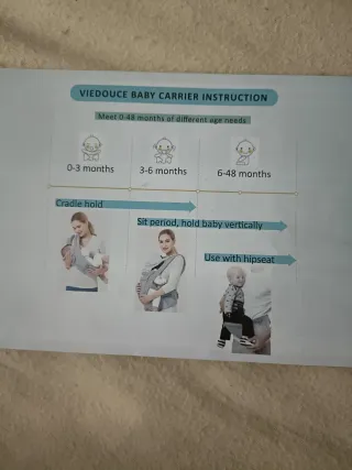 Mochila Portabebés Ergonómica Gris