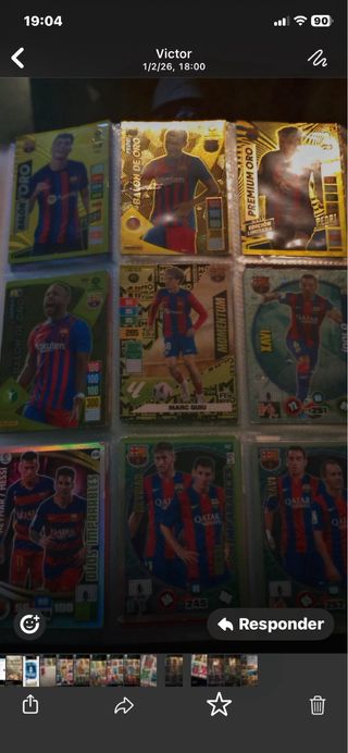 Cromos Fútbol 2015-2024 precio megociable