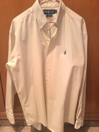 Camicia Ralph Lauren Gialla Taglia XXL