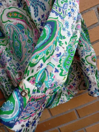 Camisa Zara Estampada Multicolor