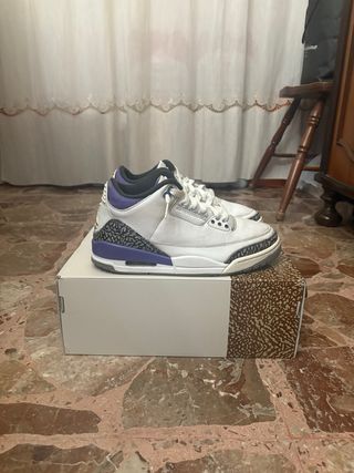 Jordan 3 Dark Iris Viola Bianco