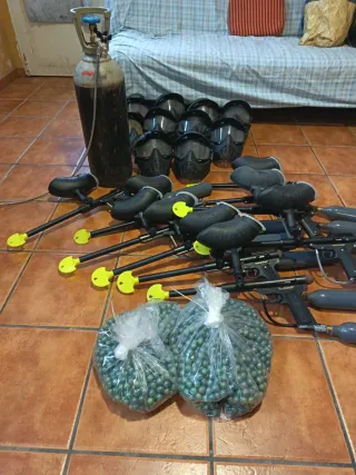 10 Equipos Completos de Paintball