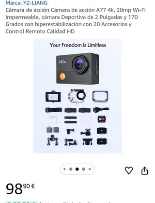 Cámara de Acción apeman 4K Wi-Fi