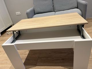 Mesa de centro elevable madera