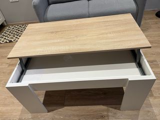 Mesa de centro elevable madera