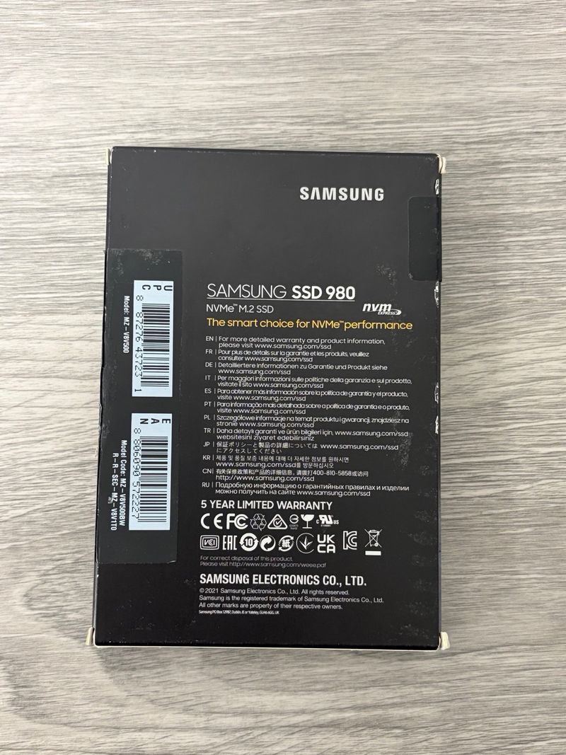 Samsung SSD 980 500GB NVMe M.2 afbeelding 2