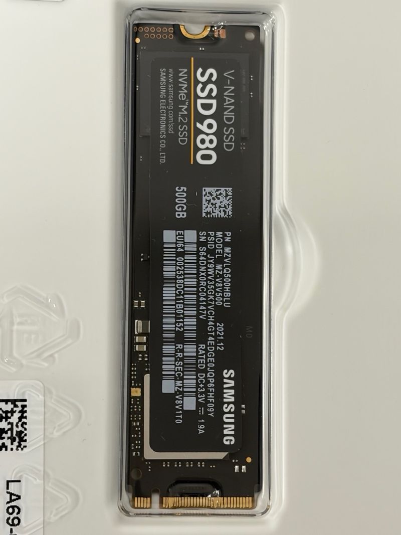 Samsung SSD 980 500GB NVMe M.2 afbeelding 4