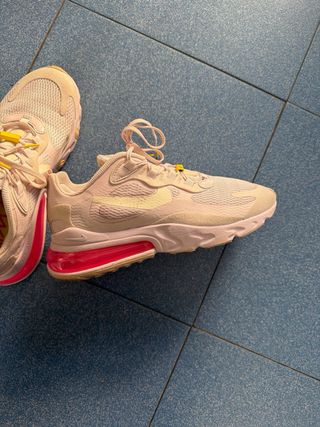 Zapatillas Nike Air React Beige/Rosa
