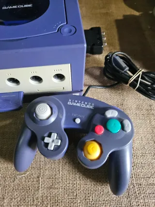 Nintendo GameCube Roxo Completo