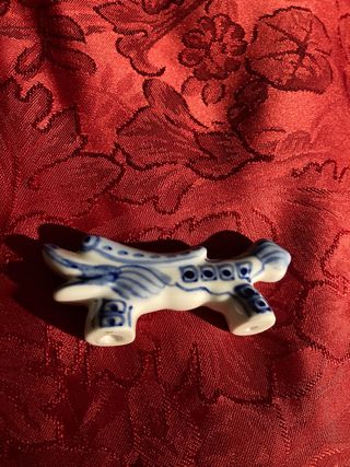 Portabacchette cinesi vintage in ceramica