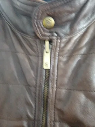 Chaqueta Piel Massimo Dutti Reversible XL