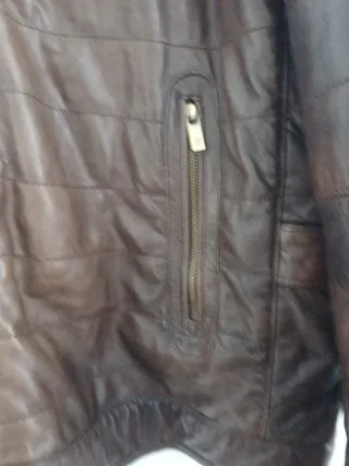 Chaqueta Piel Massimo Dutti Reversible XL