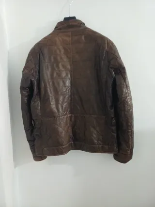 Chaqueta Piel Massimo Dutti Reversible XL