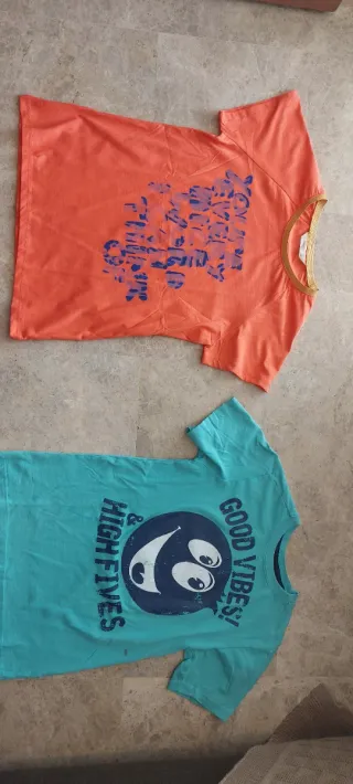Lote 15 camisetas de manga corta 10-12 años