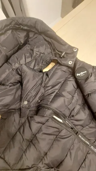 Abrigo mujer Pepe Jeans Negro Talla XS A ESTRENAR