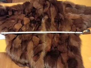 Chaquetón de zorro marrón