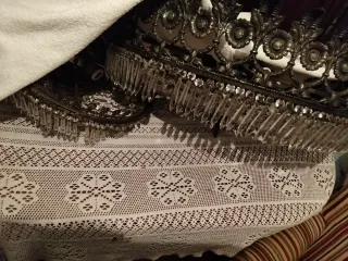 Lámpara de metal y cristal