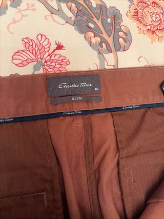 Pantalón chino Emidio Tucci T.40 marrón
