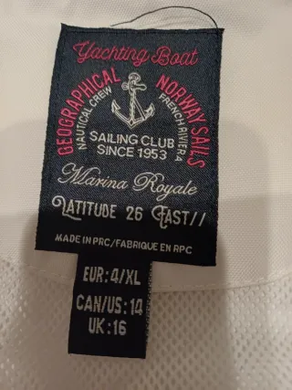 Trenca Nieve unisex Blanca Talla XXL