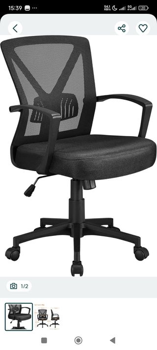 Cadeira de escritório preta