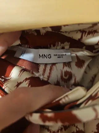 Pantalón de vestir estampado, tipo palazzo