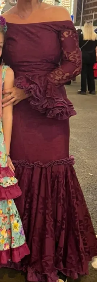 Vestido de Flamenca Morado