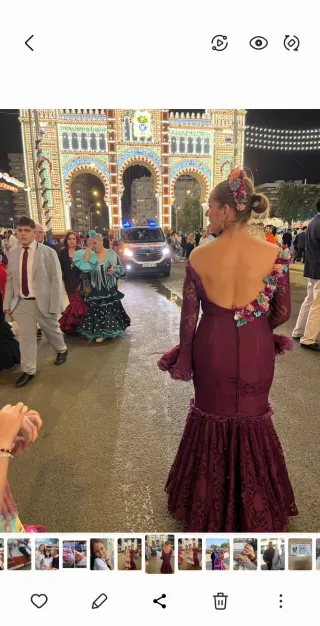 Vestido de Flamenca Morado