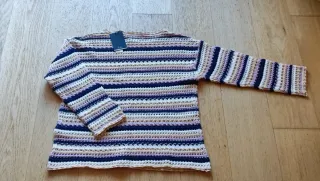 Jersey mujer calado rayas XL