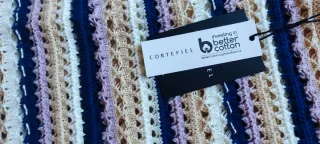 Jersey mujer calado rayas XL