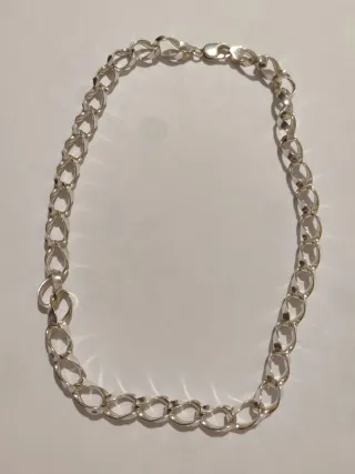 Gargantilla de plata maciza