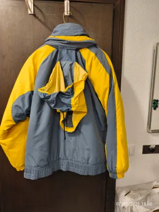 Anorak Killy Vintage Amarillo y Gris Talla XL