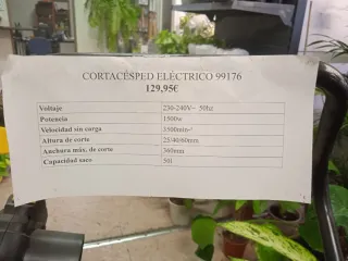 Cortacésped Eléctrico 1500W