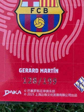 Cromo FC Barcelona Gerard Martín 128/199