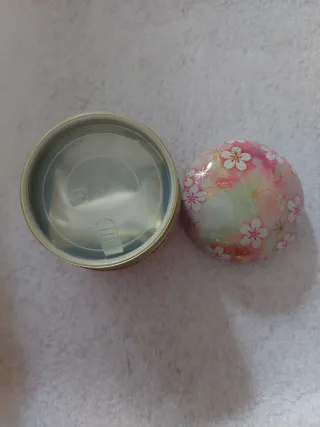 Scatola tè giapponese decorata fiori