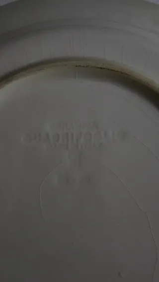 Plato Quadrifoglio azul y blanco