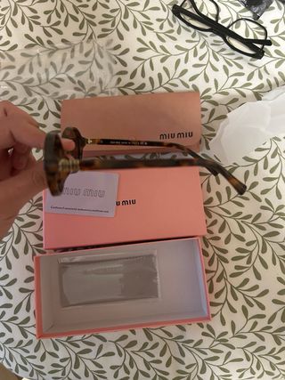 Gafas Miu Miu MU04zs Beige/Rosa