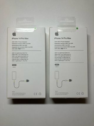2 cargadores para iphone nuevos-35W