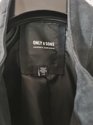 Chaqueta negra only & Sons